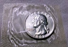 1957 P SILVER WASHINGTON QUARTER PROOF IN CELLO