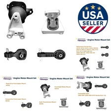 Durable 4-Piece Engine Motor Mount Kit Compatible with Honda Civic 1.8L