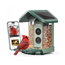 Solar Smart Bird Feeder with Camera, AI Bird Species Identification, 8MP Phot...