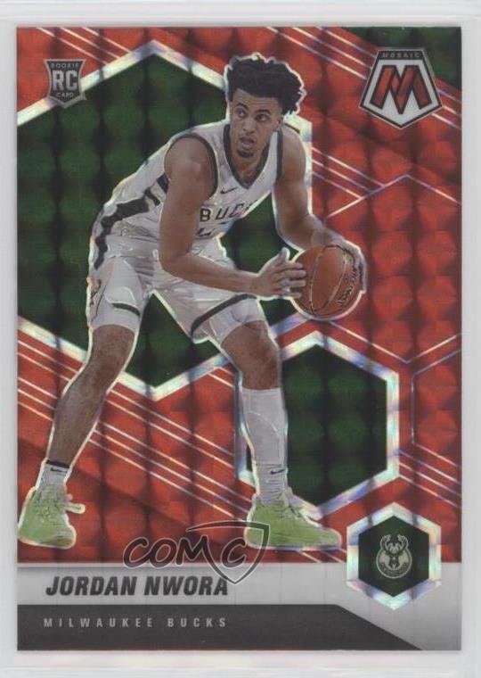 2020-21 Panini Mosaic Rookie Red Mosaic Prizm Jordan Nwora #219 Rookie RC 6f7