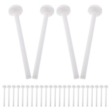 50pcs Bird Cage Perches - Plastic Parrot Resting Stands For Parakeets