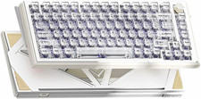 DrunkDeer A75 Ultra 8K HE Gaming Keyboard White Clear PC Keycaps Rapid Trigger