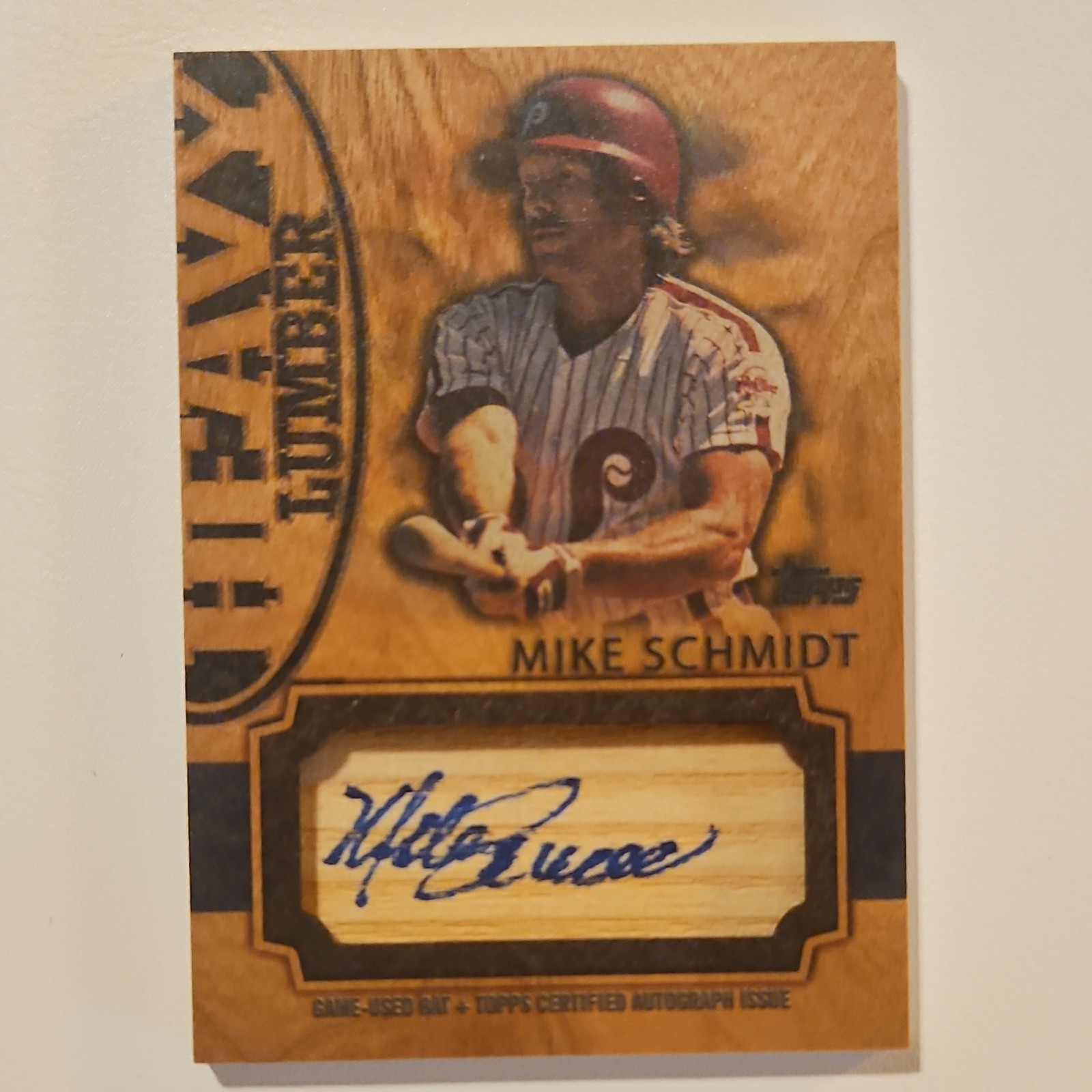 Mike Schmidt #HLA2-MS Baseball Cards 2024 Topps Heavy Lumber Autograph Relic trading card — raw and PSA graded price guide