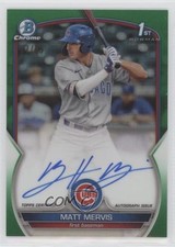 2023 Bowman Chrome Prospect Green Refractor 87/99 Matt Mervis #CPA-MM Auto 0r4