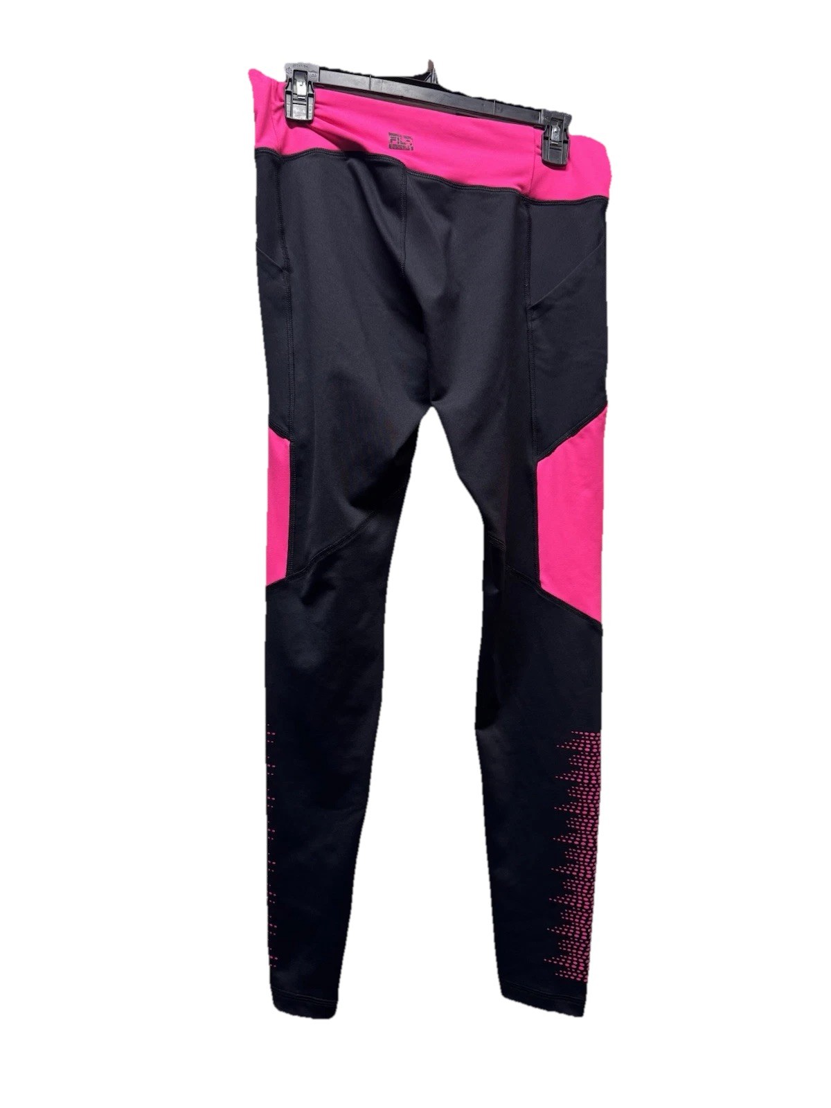 Leggings donna nero e rosa di Fila taglia M