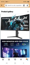 Image of KOORUI 34 Inch Ultrawide Curved Gaming Monitor, , Black. BRAND NEW