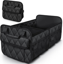   Foldable Car Trunk Organizer SUV Storage Bin Large Capacity 2 Compartments