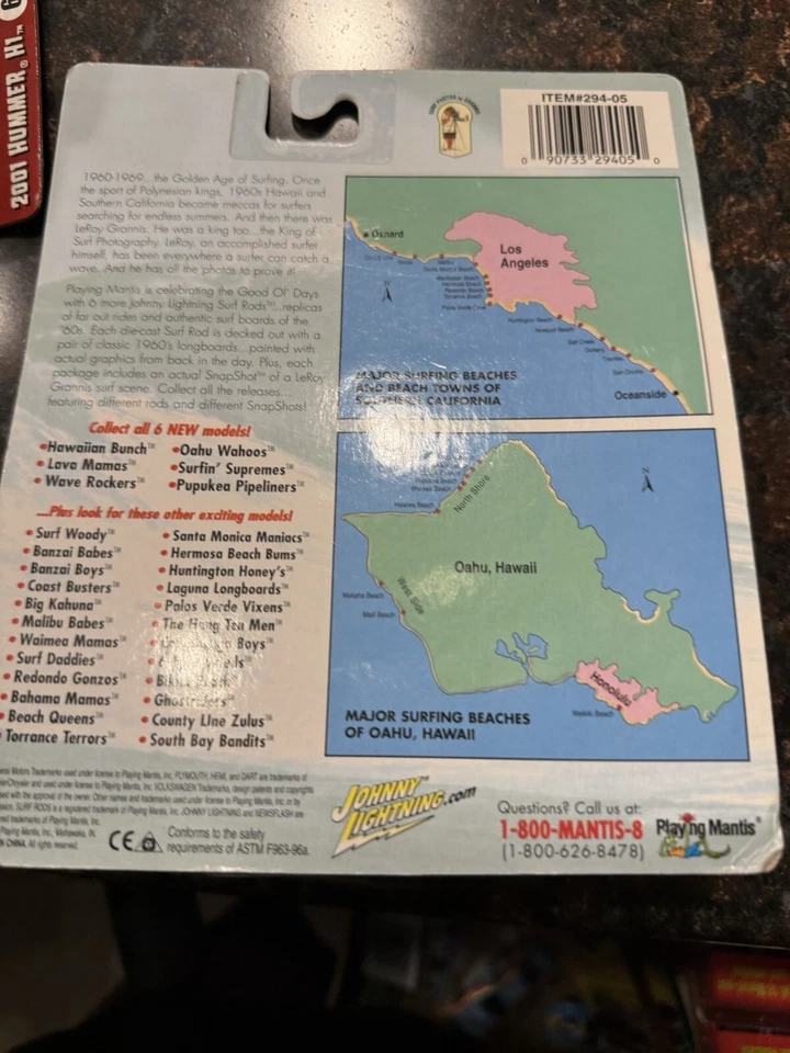 Camión camafeo Chevy Johnny Lightning Surf Rods Wave Rockers 1955 con tablas de surf 1/64 Foto 2 de 2