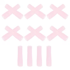  8 Pairs Manicure Cuticle Scissors Set Trimmer Cover Nail Nipper Protector