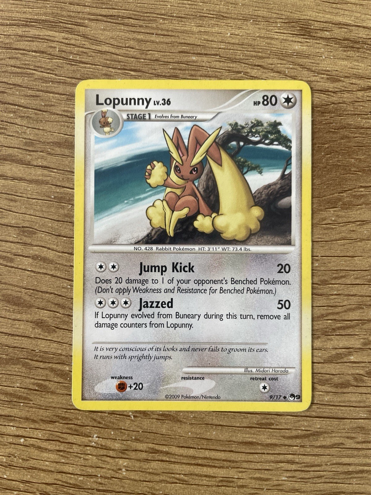 Lopunny 9/17 Uncommon | Pop Series Promos 9 | Light Played (exc) | Pokemon TCG