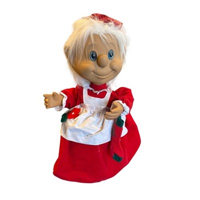 Vtg Telco Motionette Animated Christmas Troll Mrs. Claus 23'' Tested Works