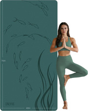 Extra Wide Thick Yoga Mat for Women and Men 76"X 40"X 10Mm TPE Exercise Mat, Lar