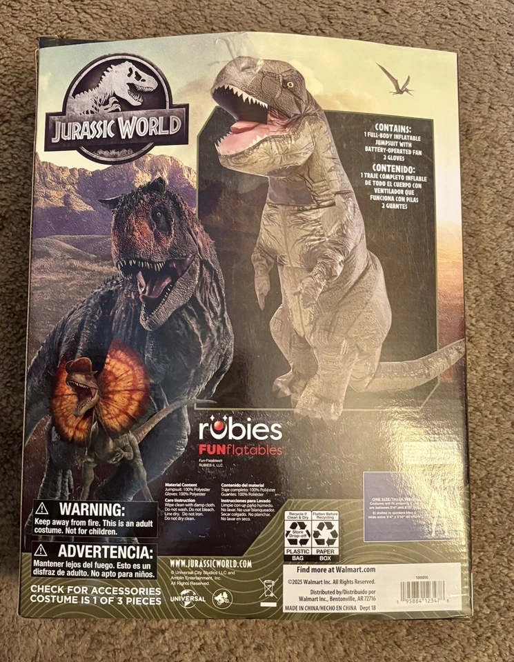 Inflable T-Rex adulto talla única Foto 2 de 4