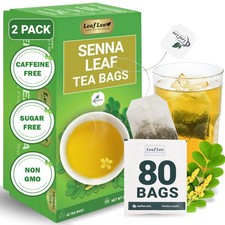 80 Senna Leaf Tea Bags Natural Laxative Tea, Supports Gentle Constipation ...