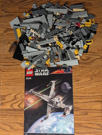 LEGO Star Wars: B-Wing Fighter (6208), complete, no box, extra parts