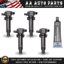 4 bobinas de encendido y grasa de afinación para Dodge Attitude Kia Rio Seltos Soul 1,6 L l4