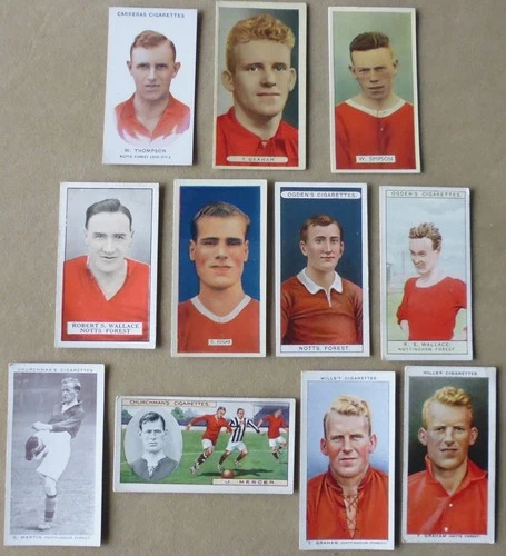 NOTTINGHAM FOREST FOOTBALL CIGARETTES CARDS ARDATH CARRERAS GALLAHER  OGDENS