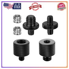 6 Pcs Tripod Screw Adapter Set 1/4 to 3/8 Converter for Camera Mic Light Stand