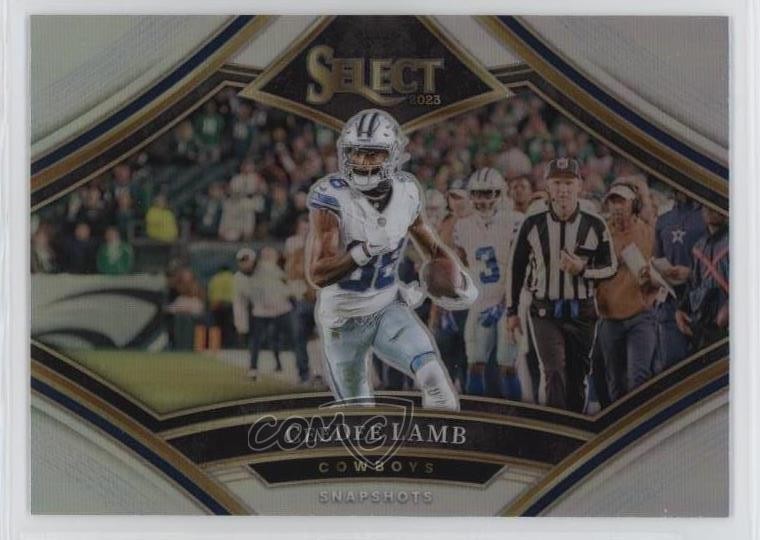 2023 Panini Select Snapshots Silver Prizm CeeDee Lamb #SS-CL v1x