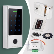 HOMSECUR IP66 APP WIFI RFID Access Control Electric Rim Lock Fingerprint Keypad