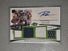 2012 Russell Wilson Rookie RPA Auto Topps Prime Level V Autograph Relic /250