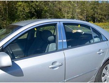 6pc. Luxury Fx Stainless Window Pkg Wo Posts For 2006-2010 Hyundai Sonata 4d 6pc. Luxury Fx Stainless Window Pkg Wo Posts For 2006-2010 Hyundai Sonata 4d