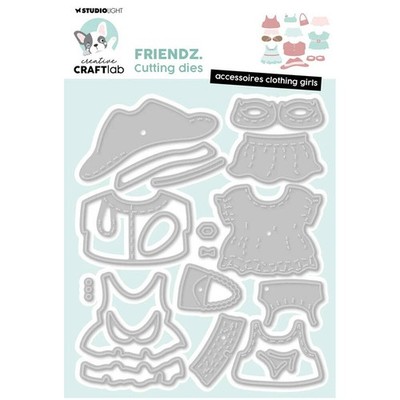 STUDIOLIGHT Stanzform Präge Stanzschablone Cutting Die Accessoires clothing girl