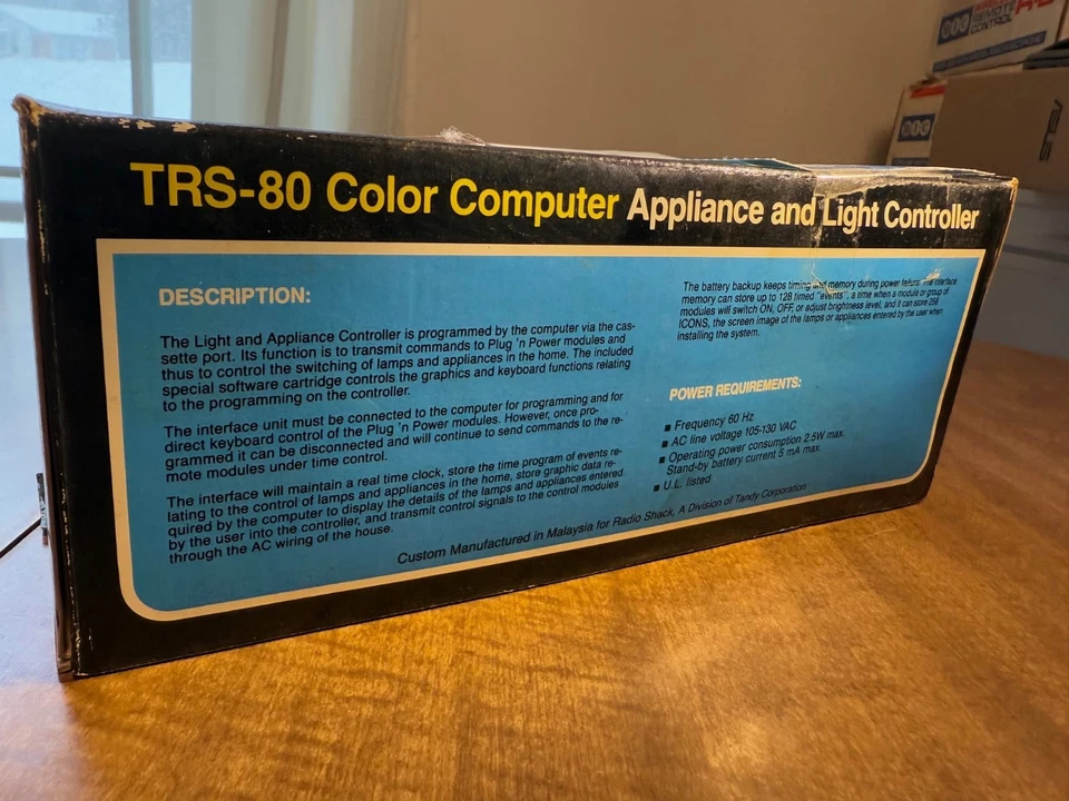 Controlador de luces y electrodomésticos Tandy TRS 80 vintage Foto 3 de 4