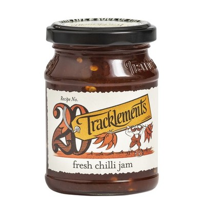 Tracklements Fresh Chilli Jam - Aufstrich mit Chili zu Fleisch und Käse 210g