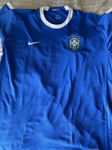 camisa brasil azul 2006