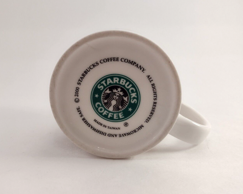 STARBUCKS Red Teapot City Town Abstract Skyline Coffee Mug Tea Cup 2000 Y2K - Picture 6 of 8
