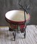 Cracker Barrel season of peace Reindeer Ceramic bowl on Metal Stand Christmas | eBay