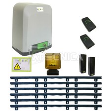 Kit de portail coulissant complet InDeM VIVO 424 24V 400kg + 6m de crémaillère