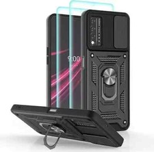 YmhxcY for T-Mobile Revvl V Plus 5G Case with Slide Camera Cover and 2 Pack HD