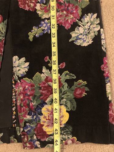 Anthropologie Floral Corduroy Maxi Coat SZ 2 - Picture 15 of 15