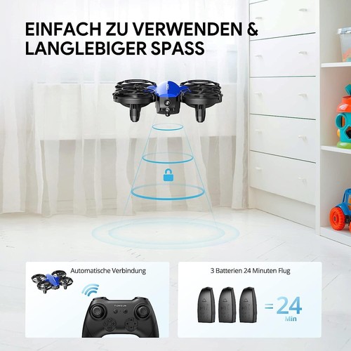 Tomzon A24 Mini Drohne Flugzeug ferngesteuert mit Kampfmodus RC Quadrocopter - Bild 6 von 7