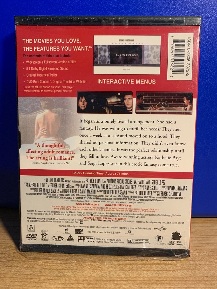 An Affair of Love (DVD) w/Nathalie Baye…….widescreen ….BRAND NEW