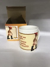 Leanin Tree Mug - Western Humor - Who Wears The Pants?  New Open Box.