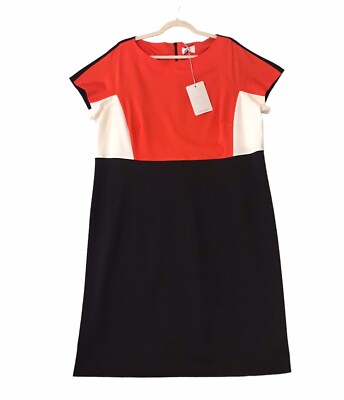 Marina Rinaldi Colorblock Shift Dress NWT Abito Jersey Oversized Women s Sz XL
