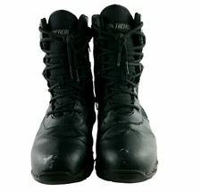 Tactical Performance Black Boots Water Prooof Zipper Rugged Mid Top USA Seller