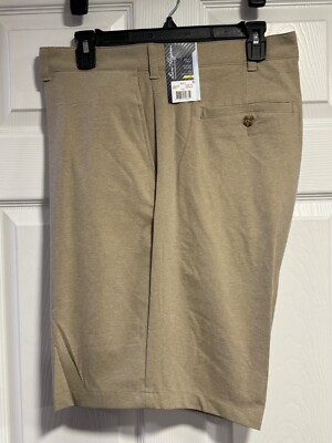 Mens Ben Hogan Performance Khaki Hthr Golf Shorts ~ 2 Sizes