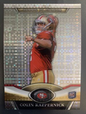 2011 Topps Platinum X-Fractor Colin Kaepernick #59 Rookie RC