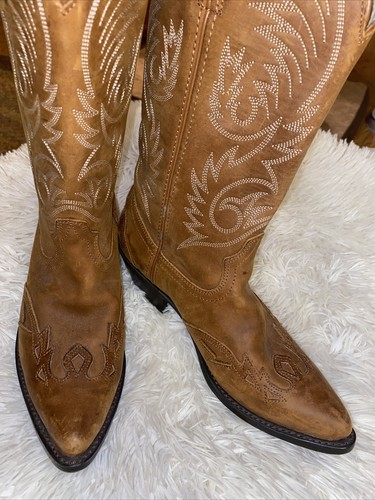 Durango RD5302 Womens Two Tone Ornate 6 M Girl Cow boy Leather Western Boots - Picture 11 of 12