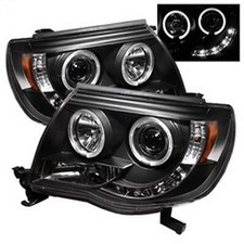 Spyder Projector Headlights Led Halo For Toyota Tacoma - Black