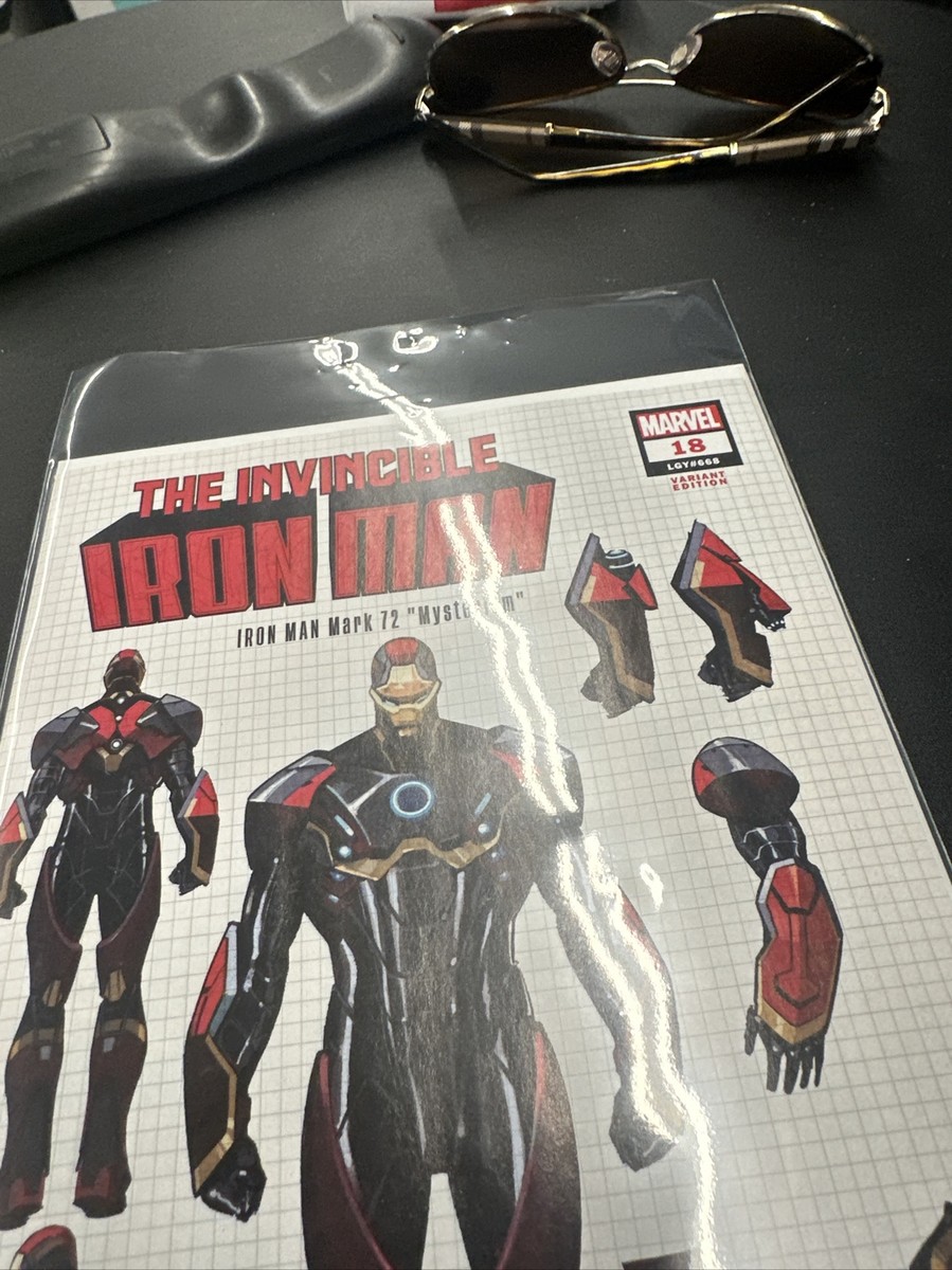 INVINCIBLE IRON MAN #18 (2024)- 1:10 PEPE LARRAZ DESIGN VARIANT