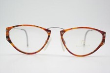Vintage Glasses Rodenstock R 7136 Brown Silver Oval Eyeglass Frame