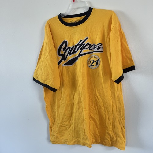 Camisa Amarilla Hombre L Southpole Manga Corta Auténtica Serie Deportiva 21 - Imagen 4 de 9