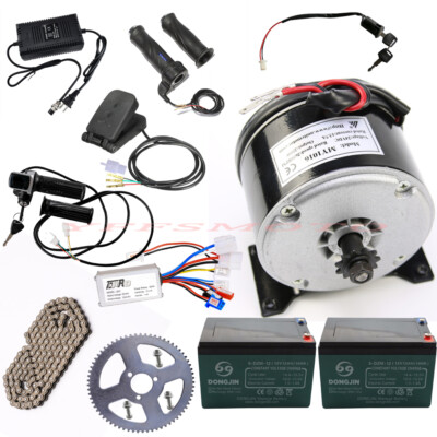 24V 250W Electric Brush Motor Sprocket Grips/Pedal Battery for Go Kart Razor ATV