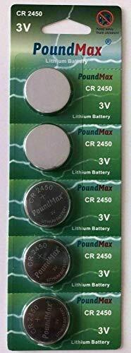 PoundMax 2450 CR2450 DL2450 3V batterie a bottone al litio (i2m)