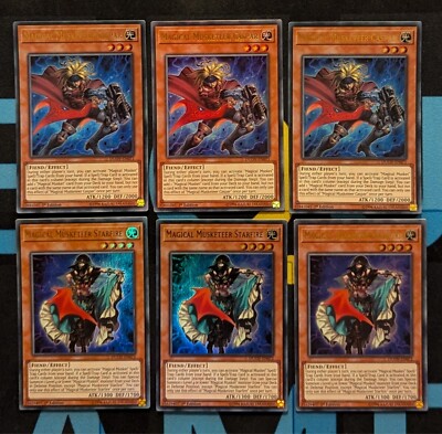 Magical Musketeer Deck Core 6 Card Bundle DUOV 3x Caspar 3x Starfire  1st YuGiOh